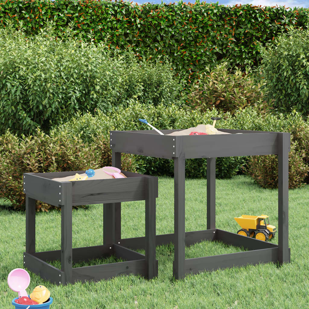 Sand-Spieltische 2 Stk. Massivholz Kiefer