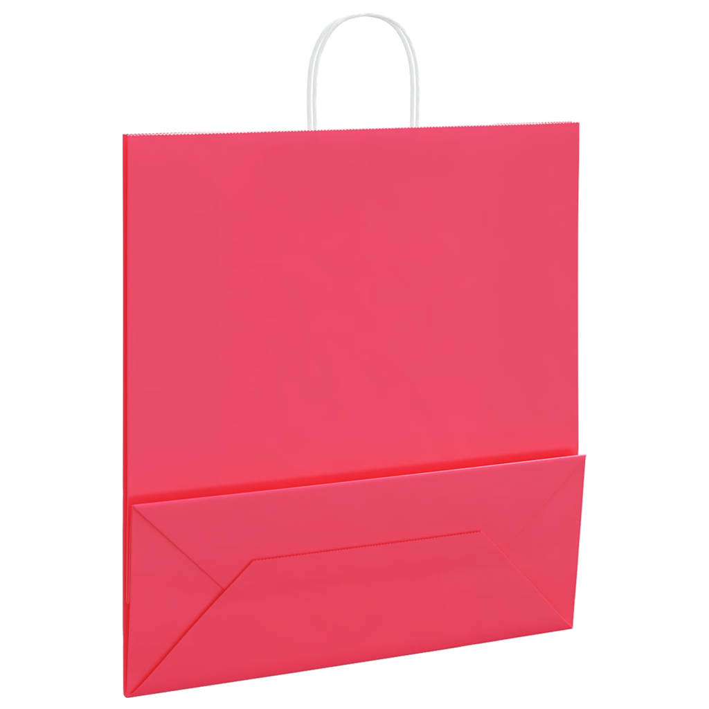 Papiertragetaschen 50 Stk. mit Henkeln Braun 21x11x36 cm
