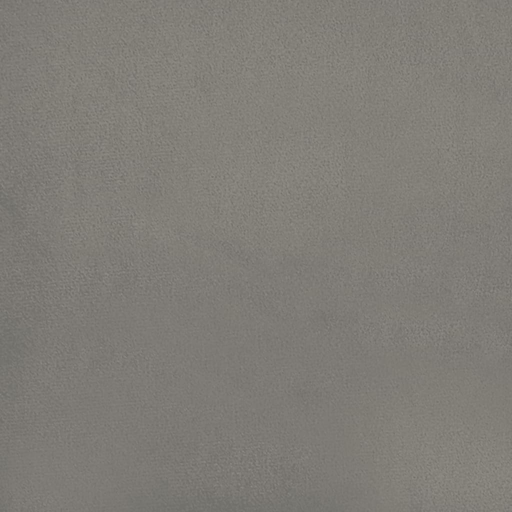 Taschenfederkernmatratze Mittel Hellgrau 100x203x20 cm Samt
