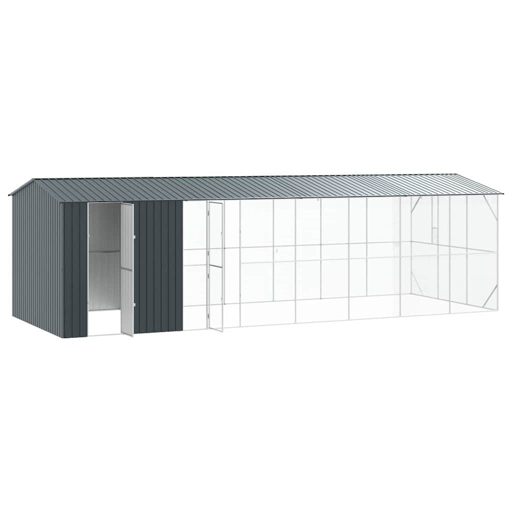 Vogelkäfig Anthrazit 422 x 103 x 142 cm Verzinkter Stahl