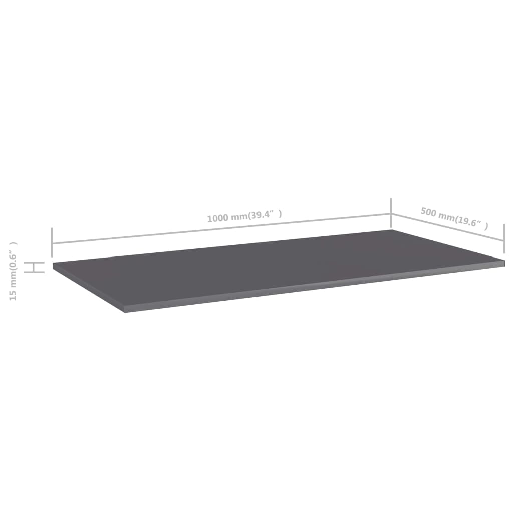 Bücherregal-Bretter 4 Stk. Weiß 40x10x1,5 cm Holzwerkstoff