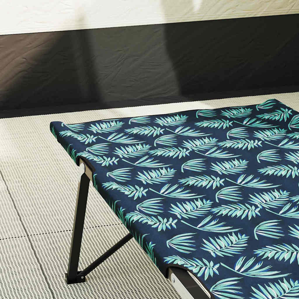 Klapp Schlafbett fürs Camping Blau 206 x 76 x 74 cm