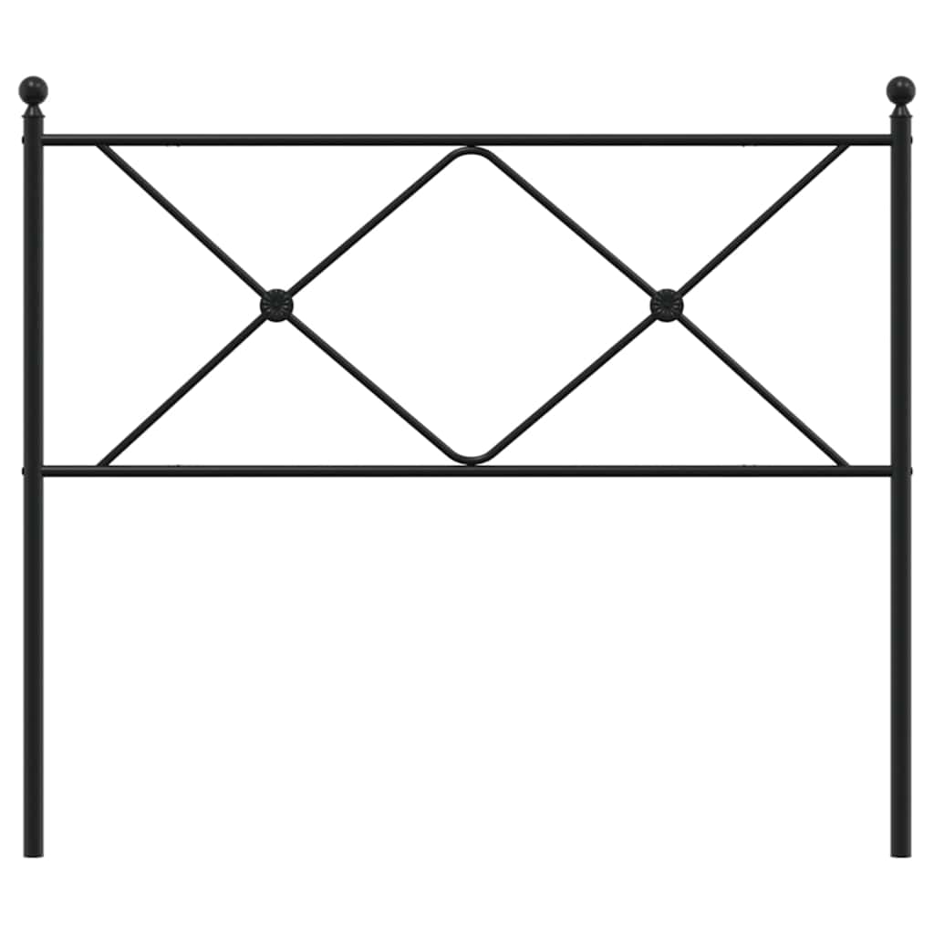 Ersatz-Kopfteil Metall Schwarz 75 cm