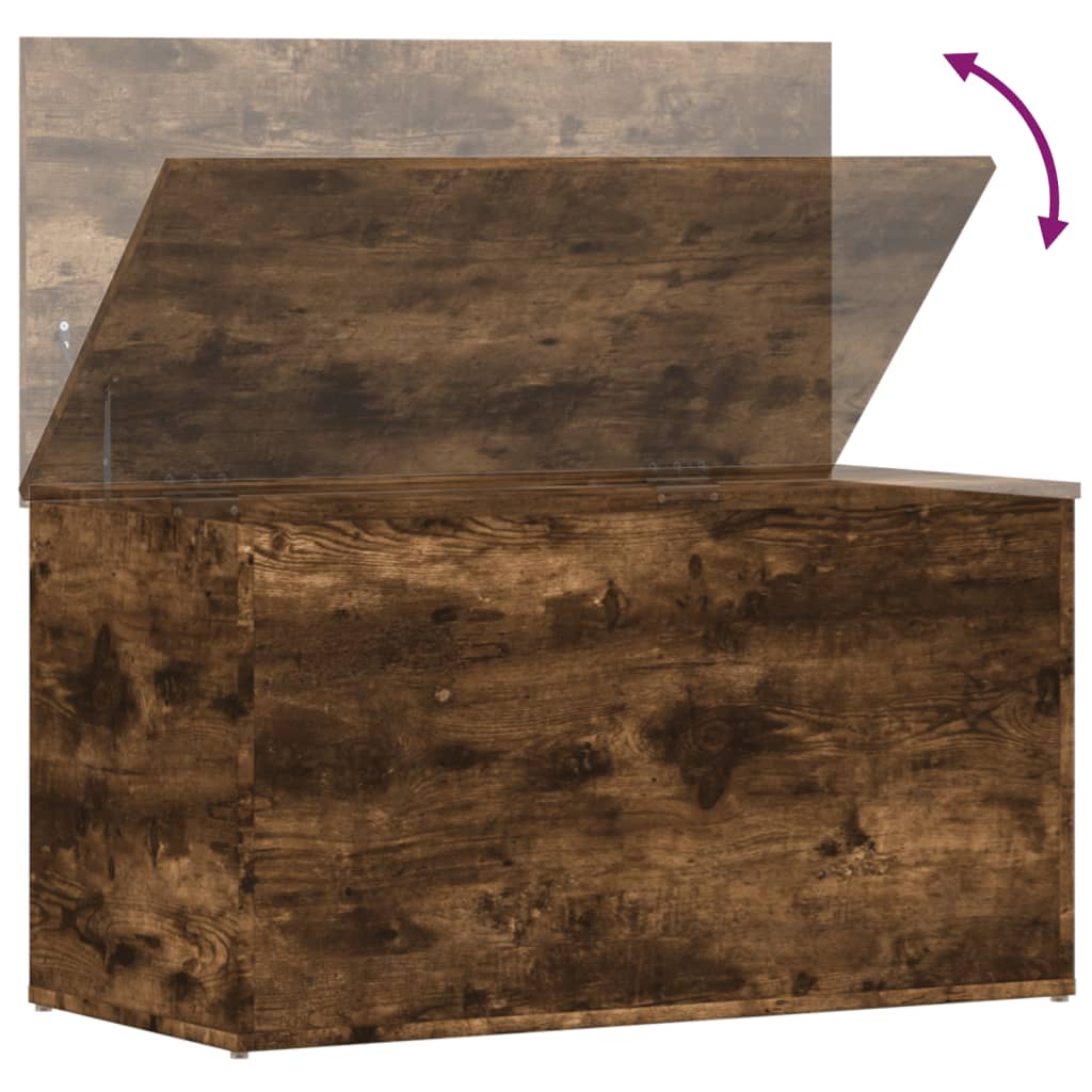 Aufbewahrungstruhe Weiß 84x42x46 cm Holzwerkstoff