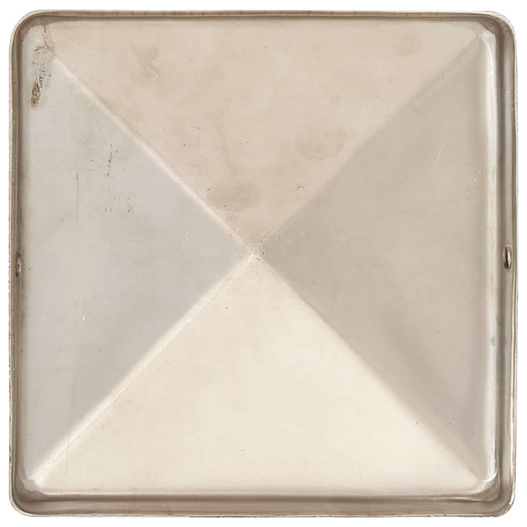 Pfostenkappen 6 Stk. Pyramide Edelstahl 91 x 91 mm
