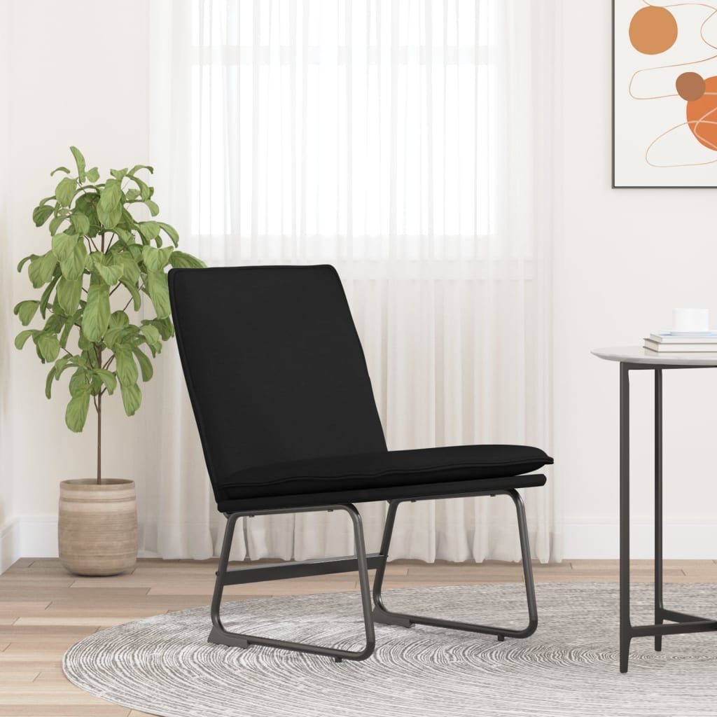Loungesessel Hellgrau 52x75x76 cm Stoff