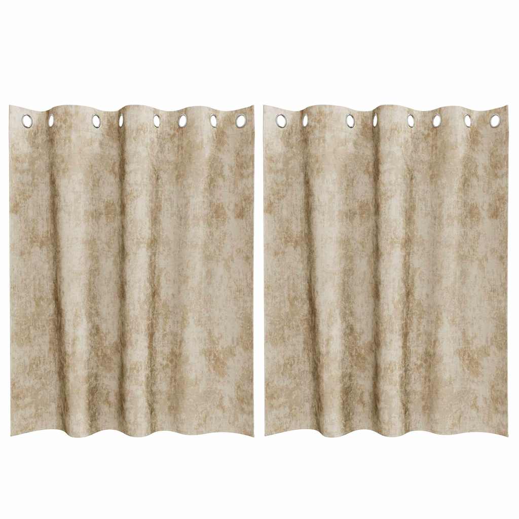 Samtvorhänge mit Vorhängen 2 pcs Weinrot 140 x 140 cm Samt