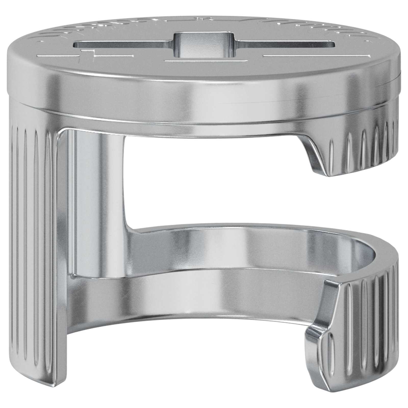 Zapfenschloss-Muttern 2 pcs Silber 12 x 10 mm Metall