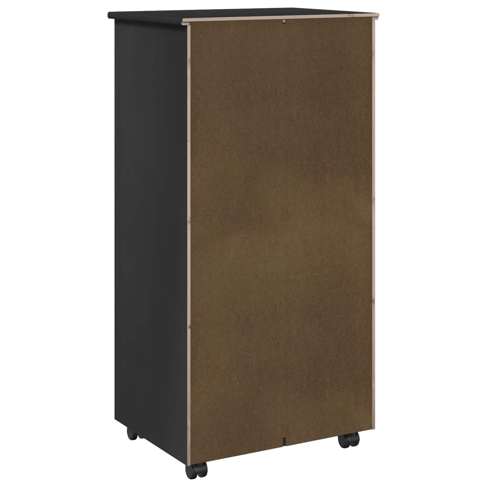 Rollschrank Honigbraun 53 x 39 x 103 cm Massivholz Kiefer