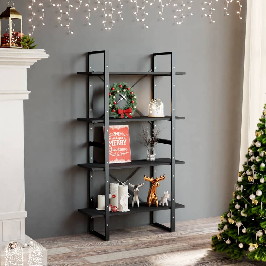 Bücherregal 2 Fächer Weiß 80x30x70 cm Holzwerkstoff