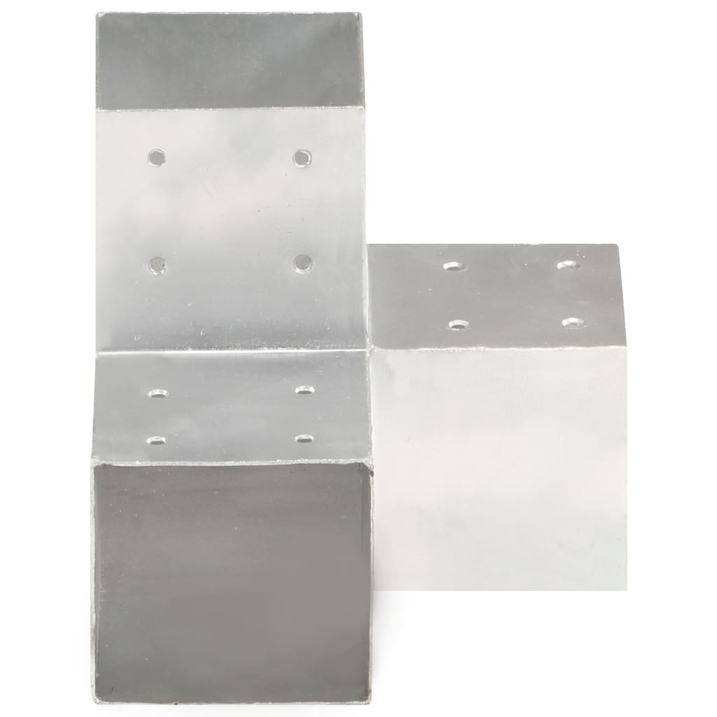 Pfostenverbinder L-Form Verzinktes Metall 71 x 71 mm