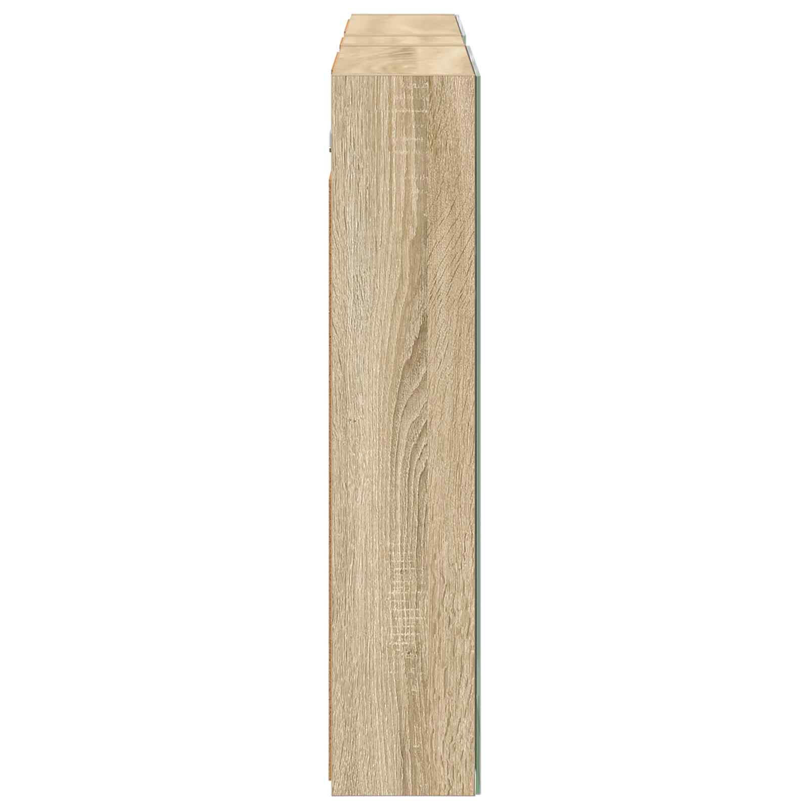 Badezimmerschrank-Set 3 pcs 80 x 10,5 x 50 cm Holzwerkstoff