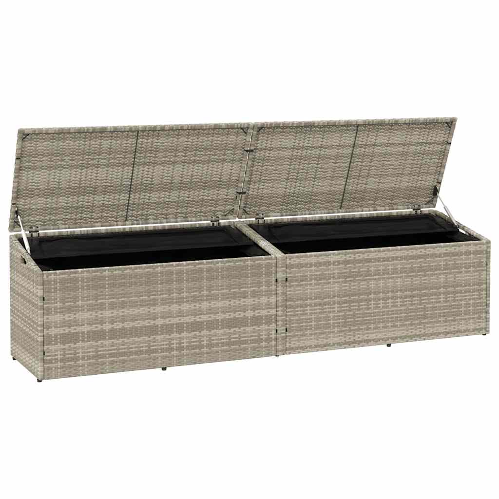 Garten-Aufbewahrungsbox Schwarz 110 x 50 x 58 cm Poly Rattan