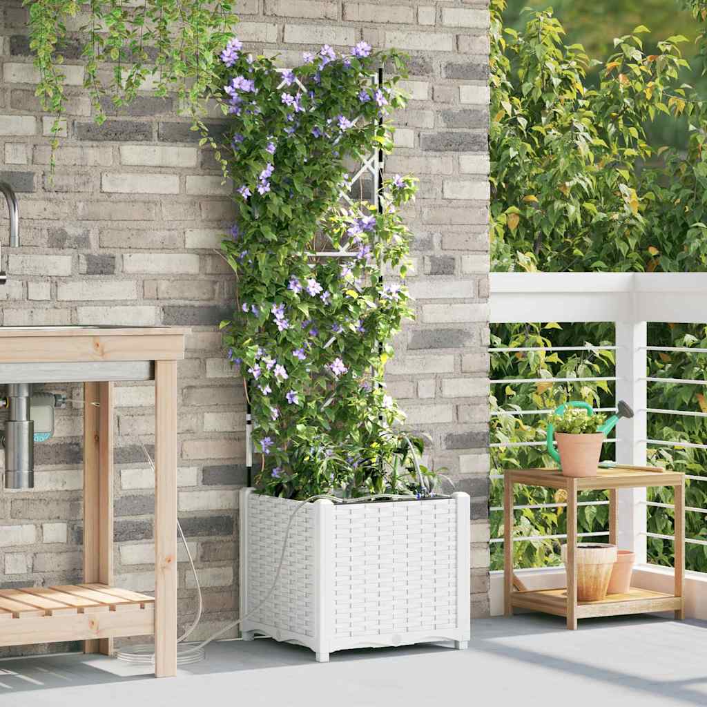 Garten-Pflanzgefäß 4 Stk. Braun 160 x 40 x 22 cm PP