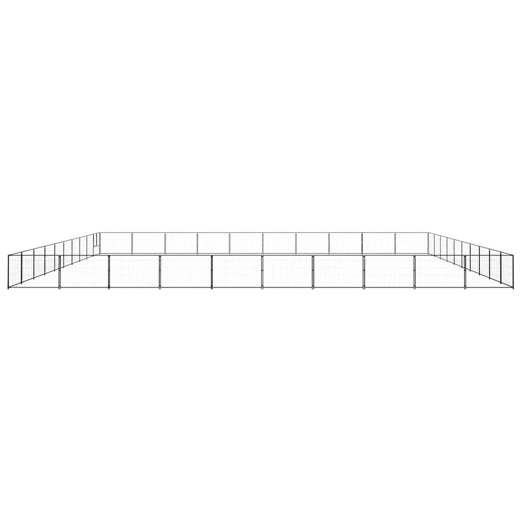 Hundezwinger Schwarz 4 m² Stahl