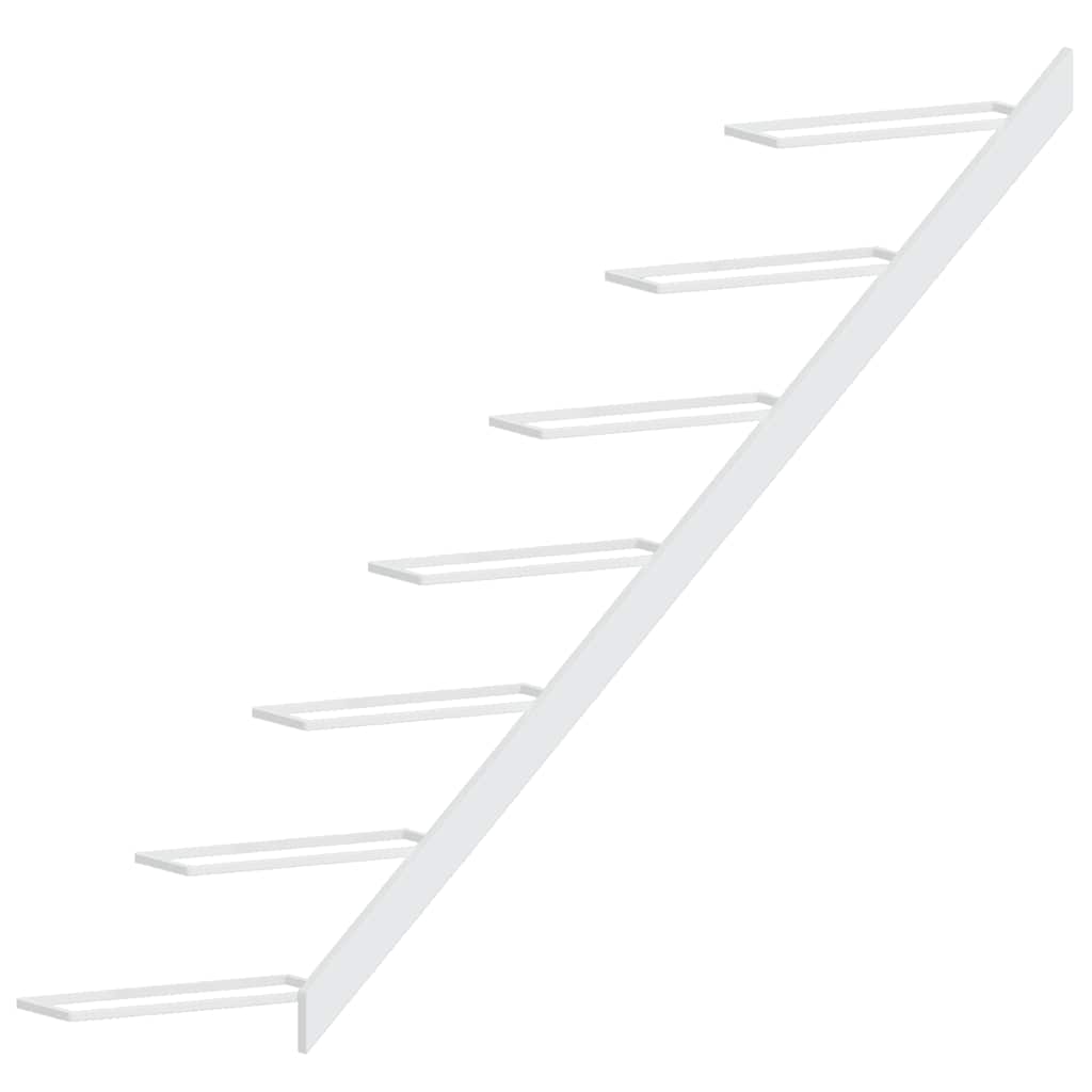 Wand-Weinregal für 7 Flaschen Schwarz Metall