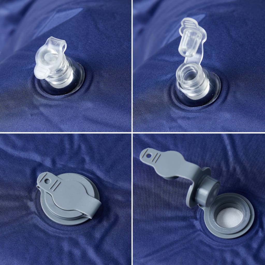 Selbstaufblasende Isomatte mit Kissen Grau
