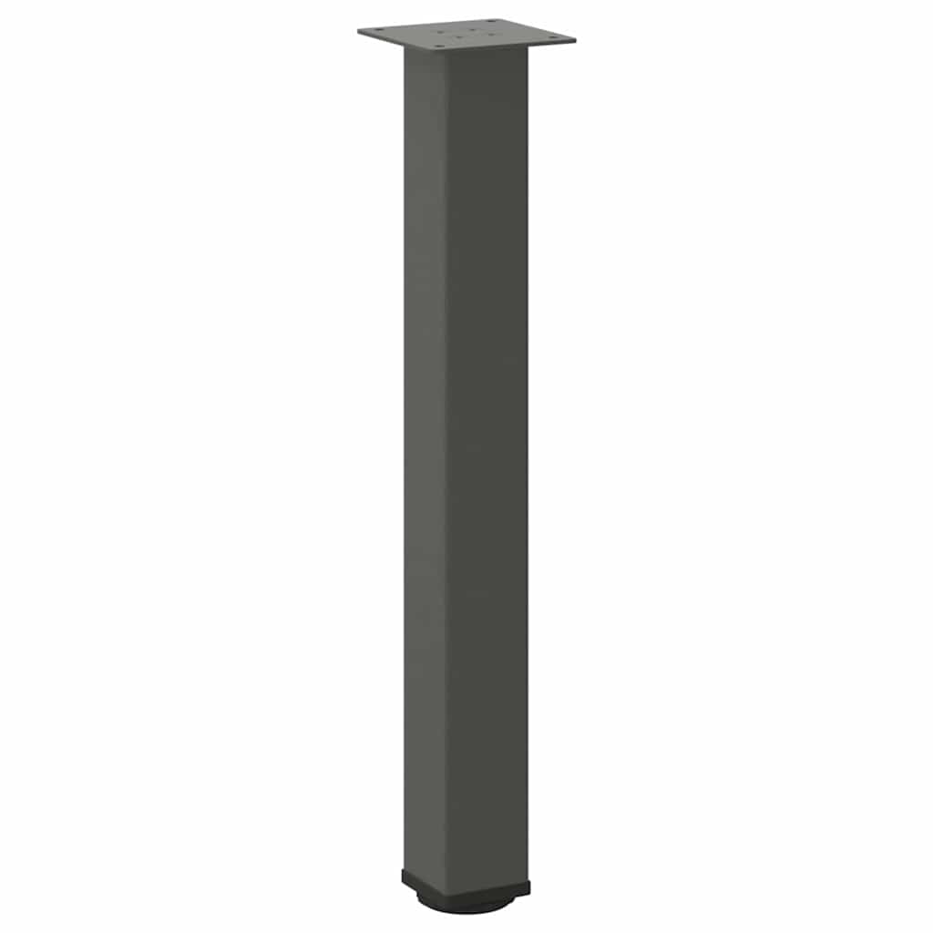 Bartischbeine 4 Stk. Schwarz 100-102 cm Stahl