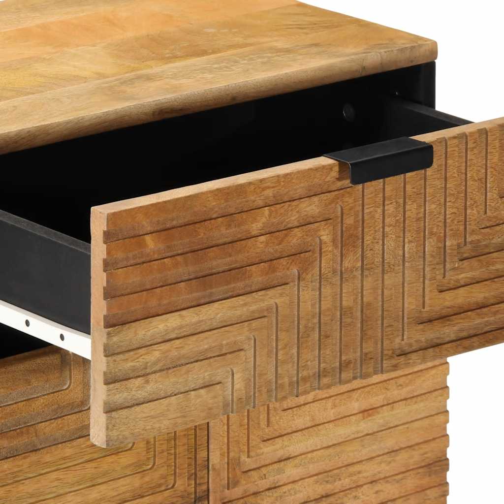 Bettschrank Braun 50 x 33 x 60 cm Massivholz Akazie