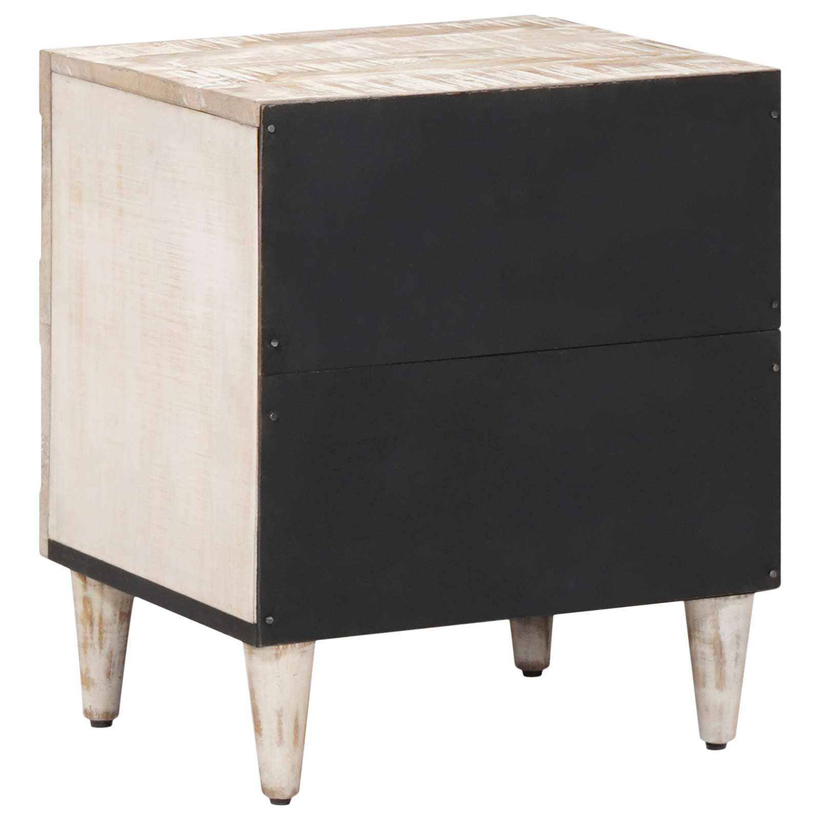 Nachttisch Braun 40 x 33,5 x 46 cm Massivholz Mango