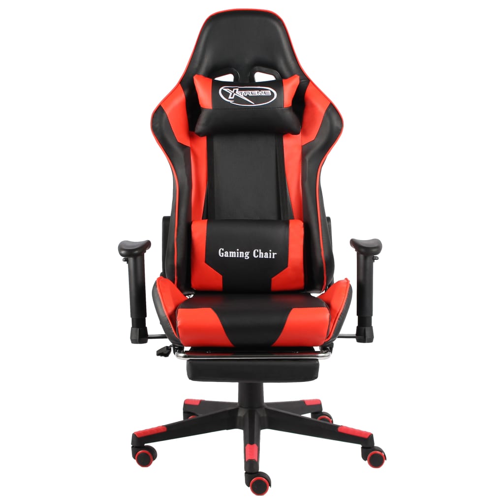 Gaming-Stuhl Drehbar Blau PVC