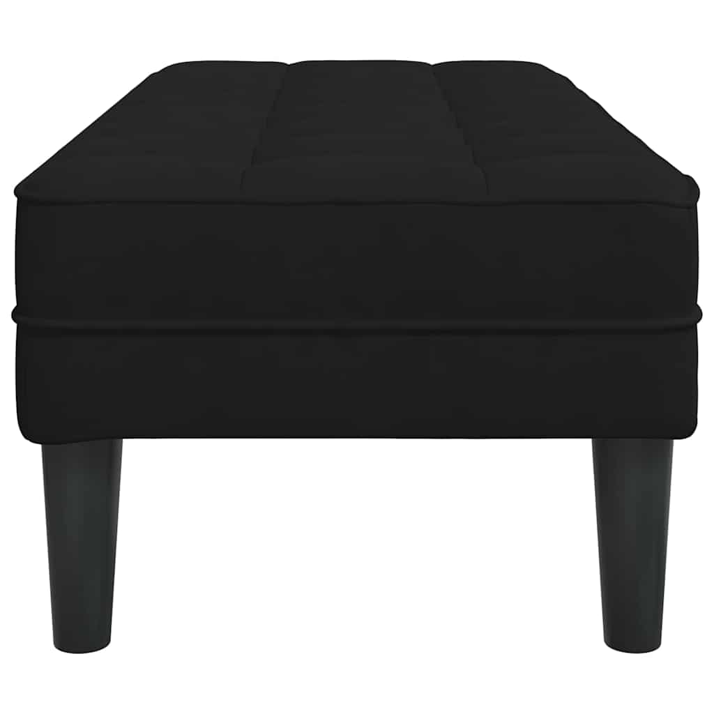 Bank mit Kissen Hellgrau 113 x 57 x 39 cm Samt