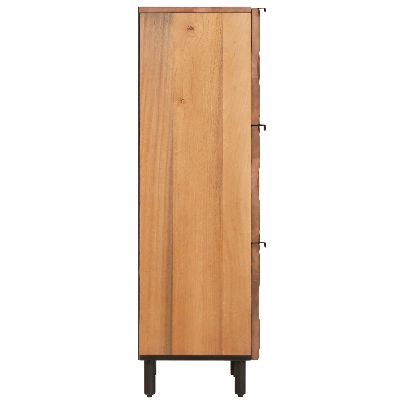 Highboard mit Tür Weiße gewaschene Oberfläche 40 x 33 x 110 cm