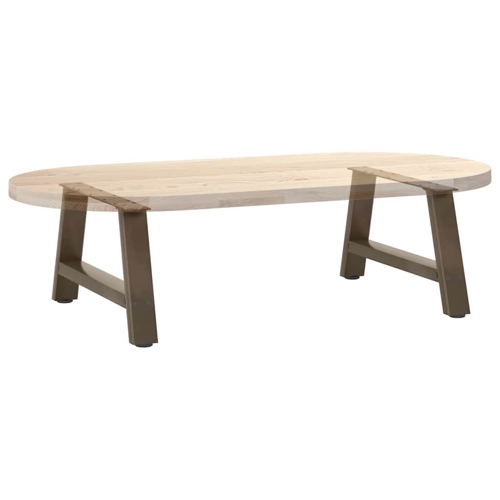 Couchtischbeine A-Form 2 Stk. 30x(30-31) cm Stahl