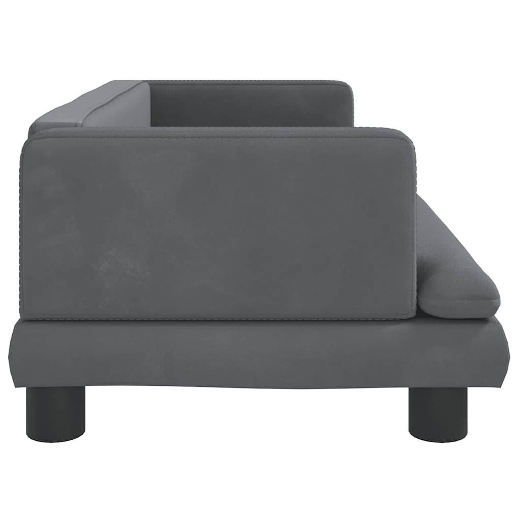 Hundebett Blau 80x45x30 cm Samt