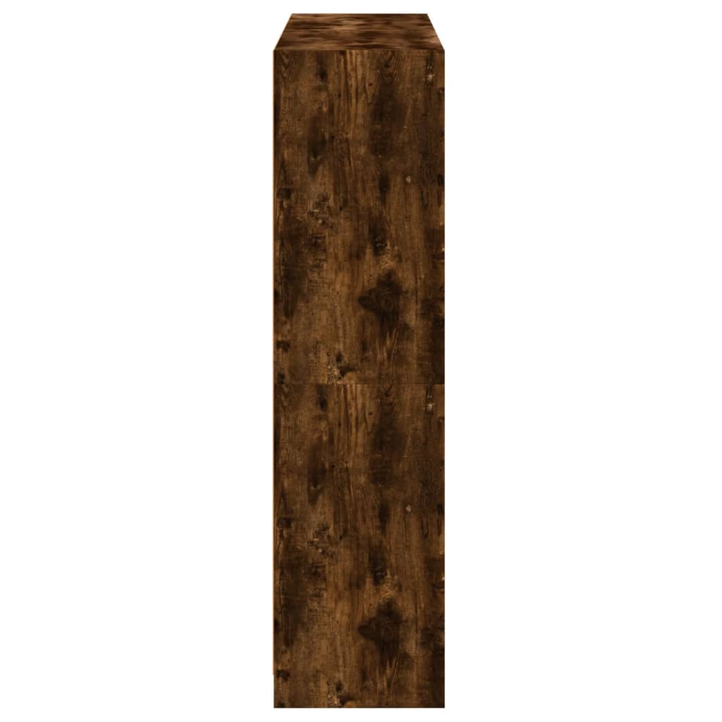 Bücherschrank mit Türen Weiß 136x37x142 cm Holzwerkstoff