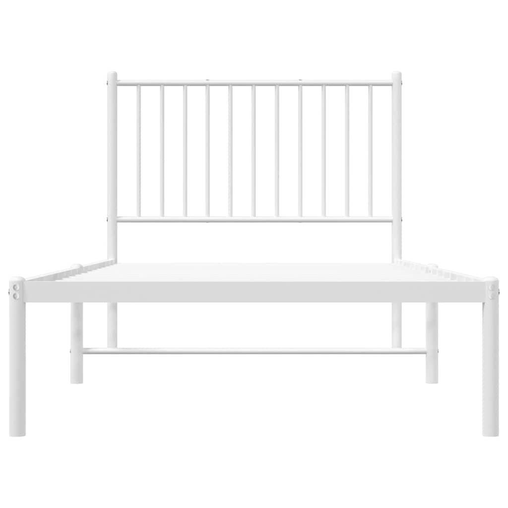 Bettgestell Metall Schwarz 75x190 cm