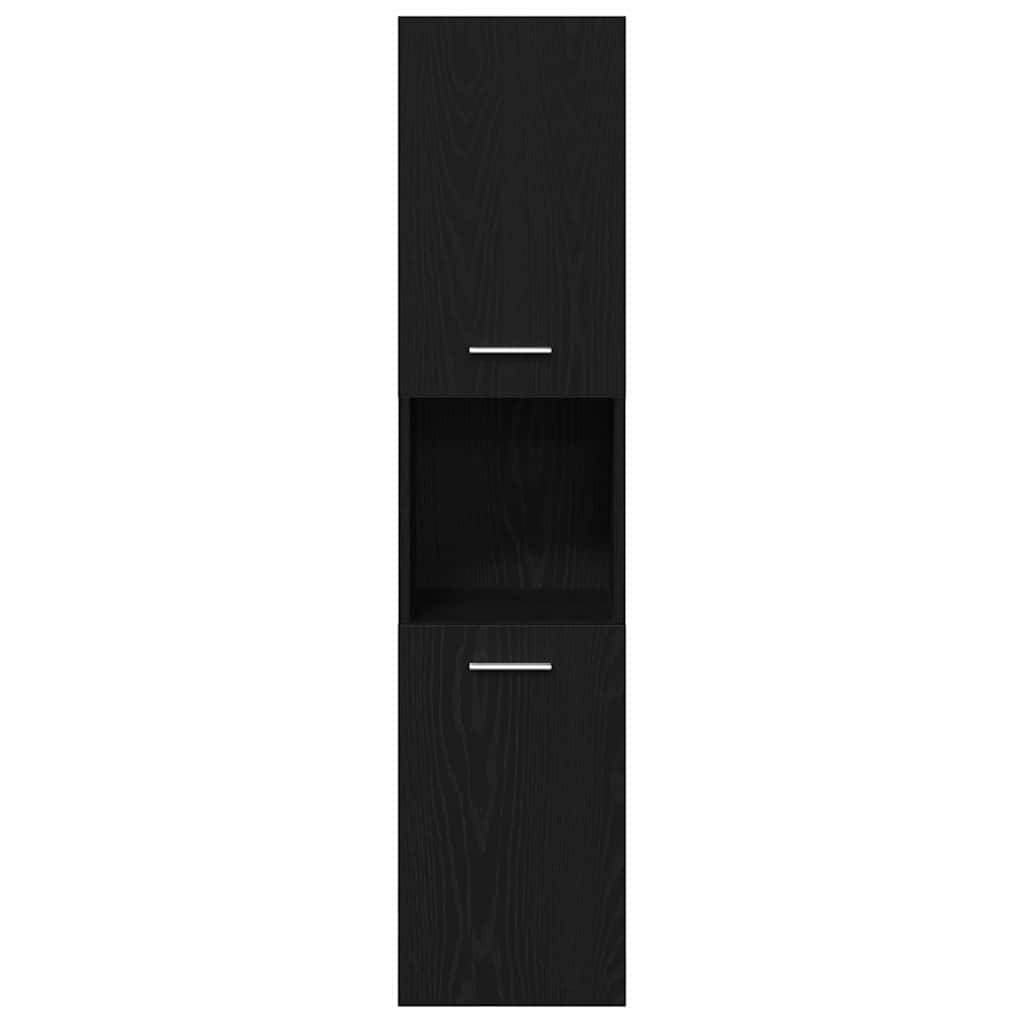 Badezimmerschrank Weiß 30x30x130 cm Holzwerkstoff