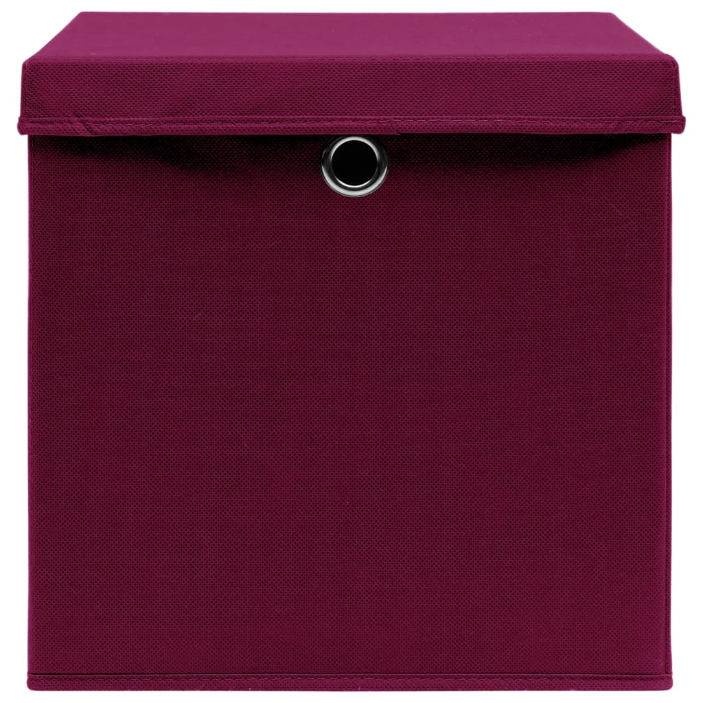 Aufbewahrungsboxen 4 Stk. Blau 32x32x32 cm Stoff
