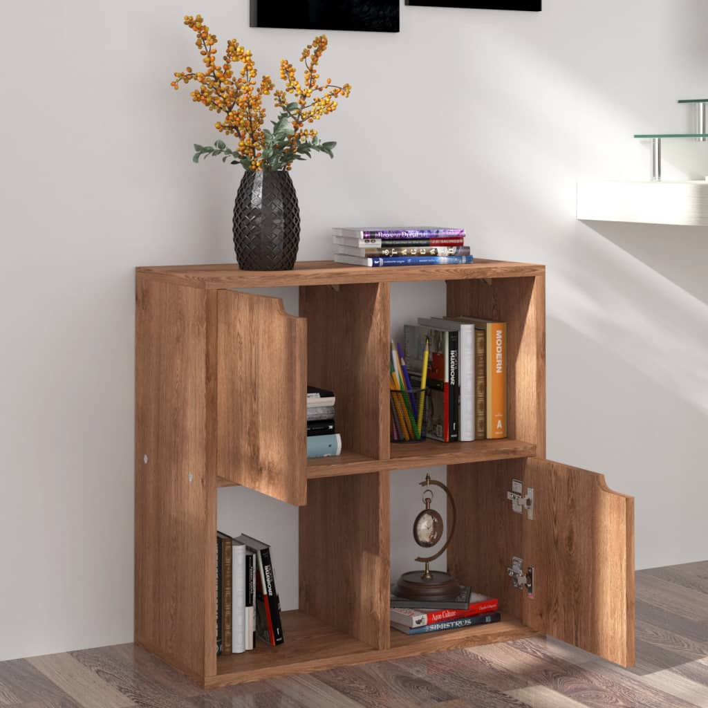 Bücherregal Grau Sonoma-Eiche 60x27,5x59,5 cm Holzwerkstoff