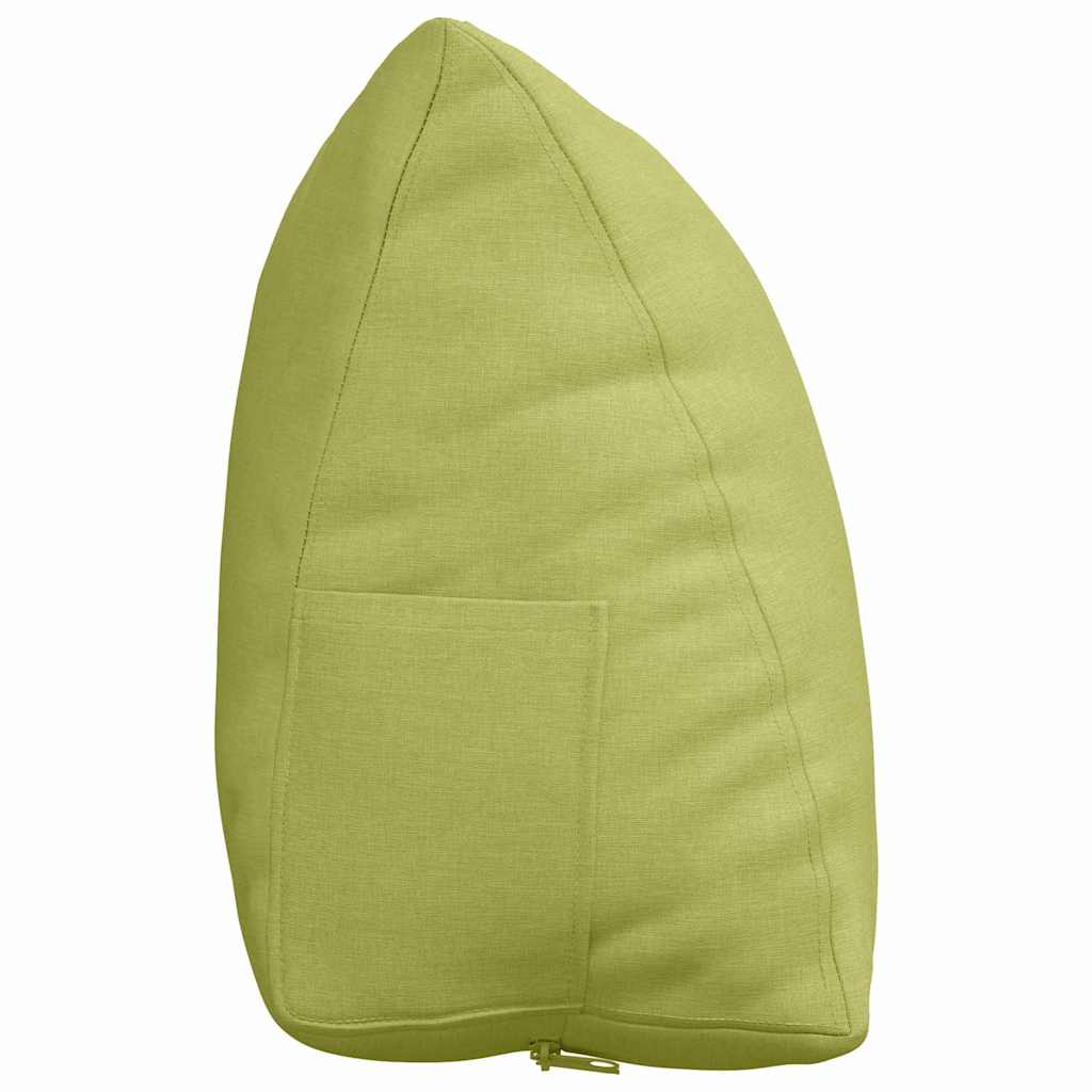 Rückenkissen Hellgrau 45 x 20 x 35 cm Stoff