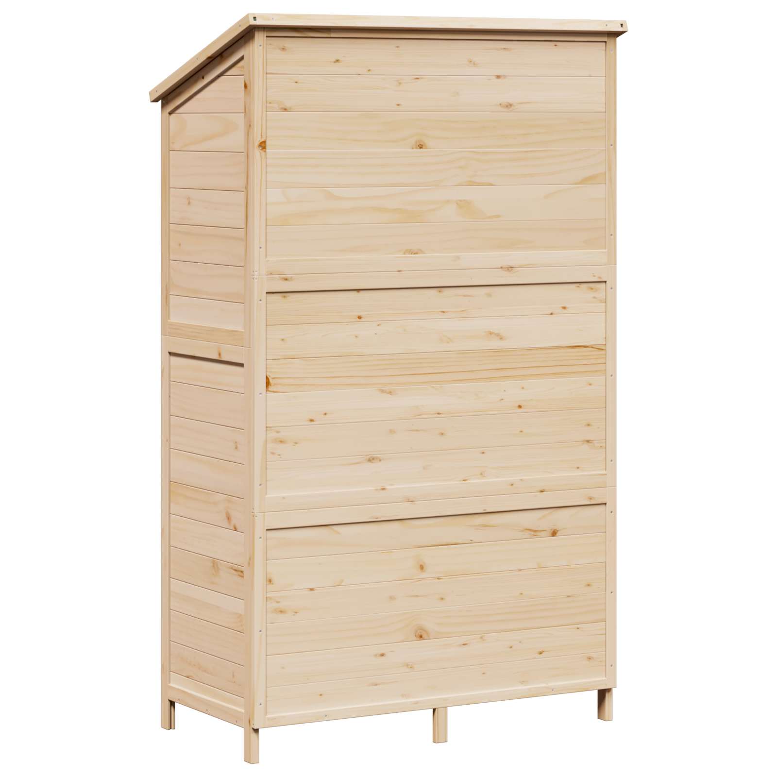 Gartenschuppen Natur 59,5 x 56 x 113,5 cm Massivholz aus Fichte