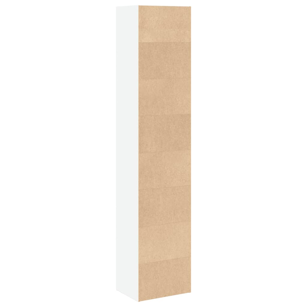 Bücherregal Weiß 80x30x189 cm Holzwerkstoff