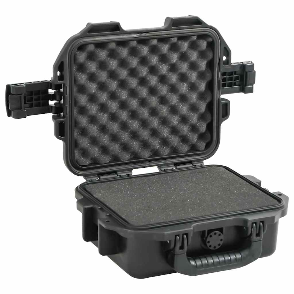 Koffer für Flugreise Tragbar Schwarz 46,5x21,5x17,5 cm PP