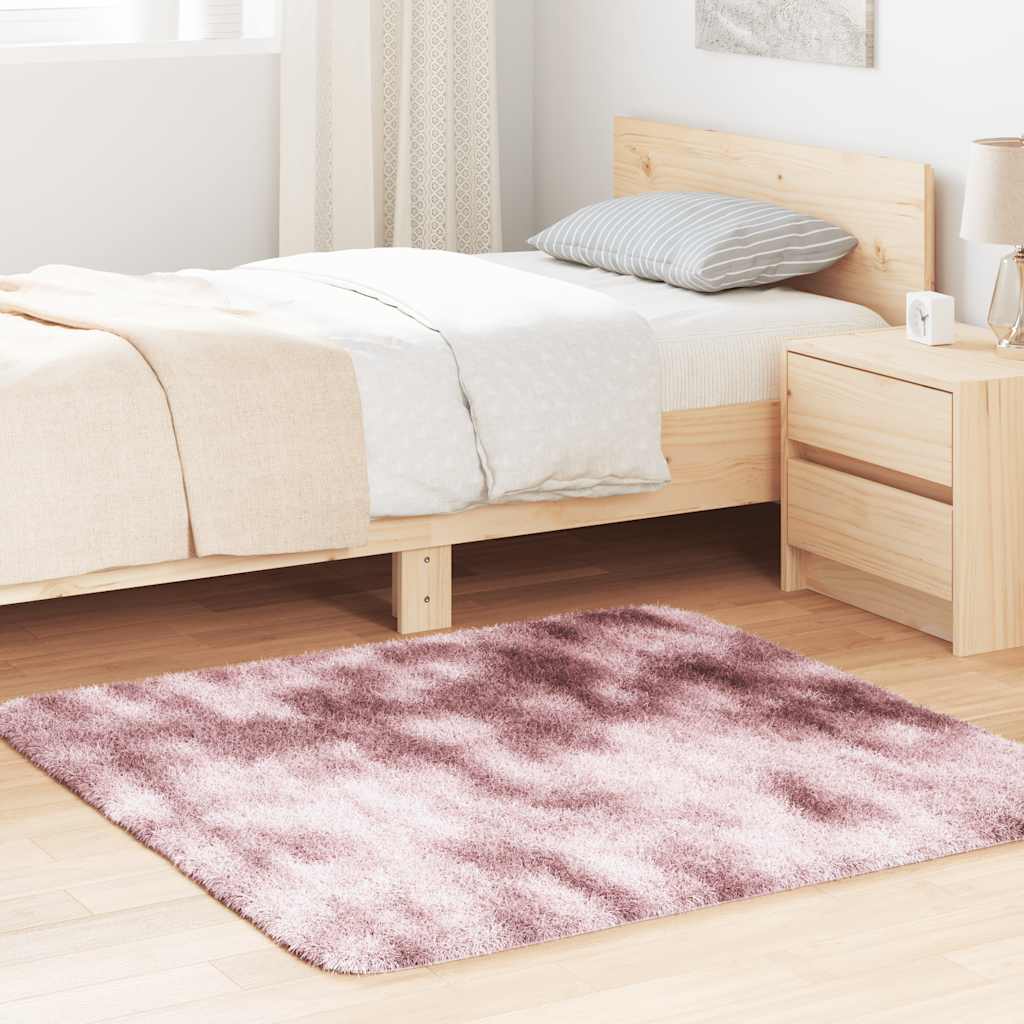 Teppich Shaggy Hochflor NAVARRA Beige 60x100 cm Polyester