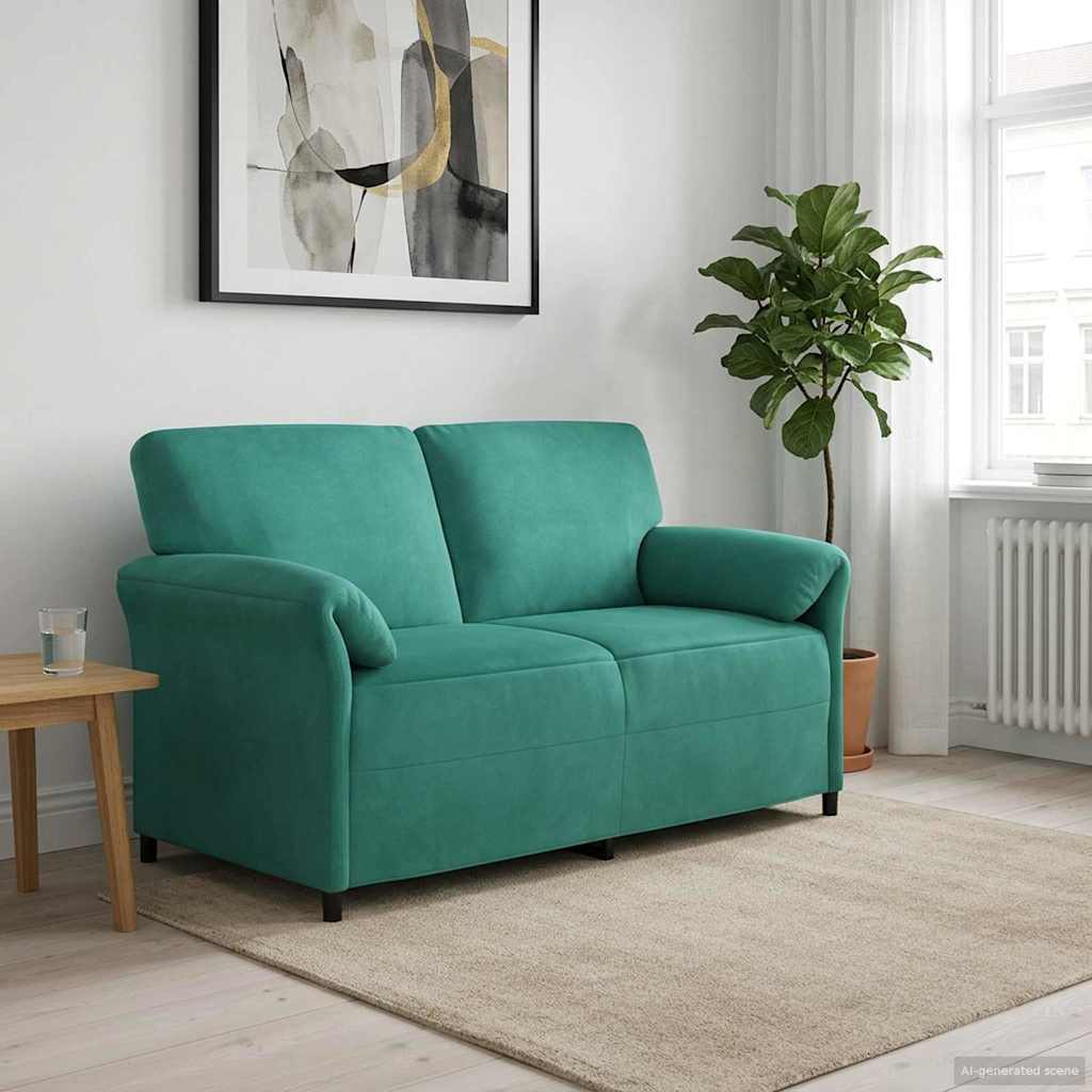 1-Sitzer Sofa Hellgrau 88 x 83 x 95 cm Samt