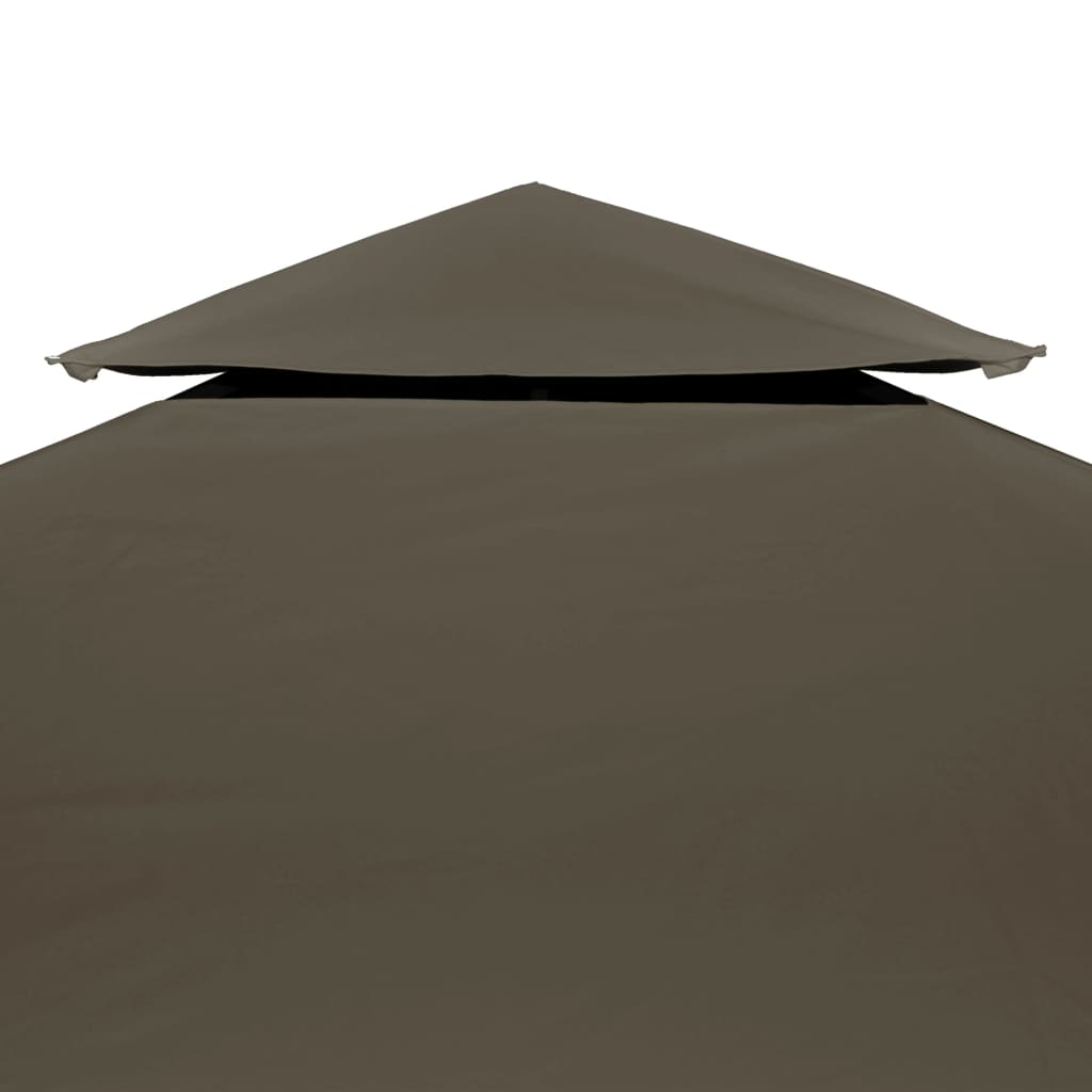 Pavillon-Dachplane mit Kaminabzug 310 g/m² 3x3 m Weinrot