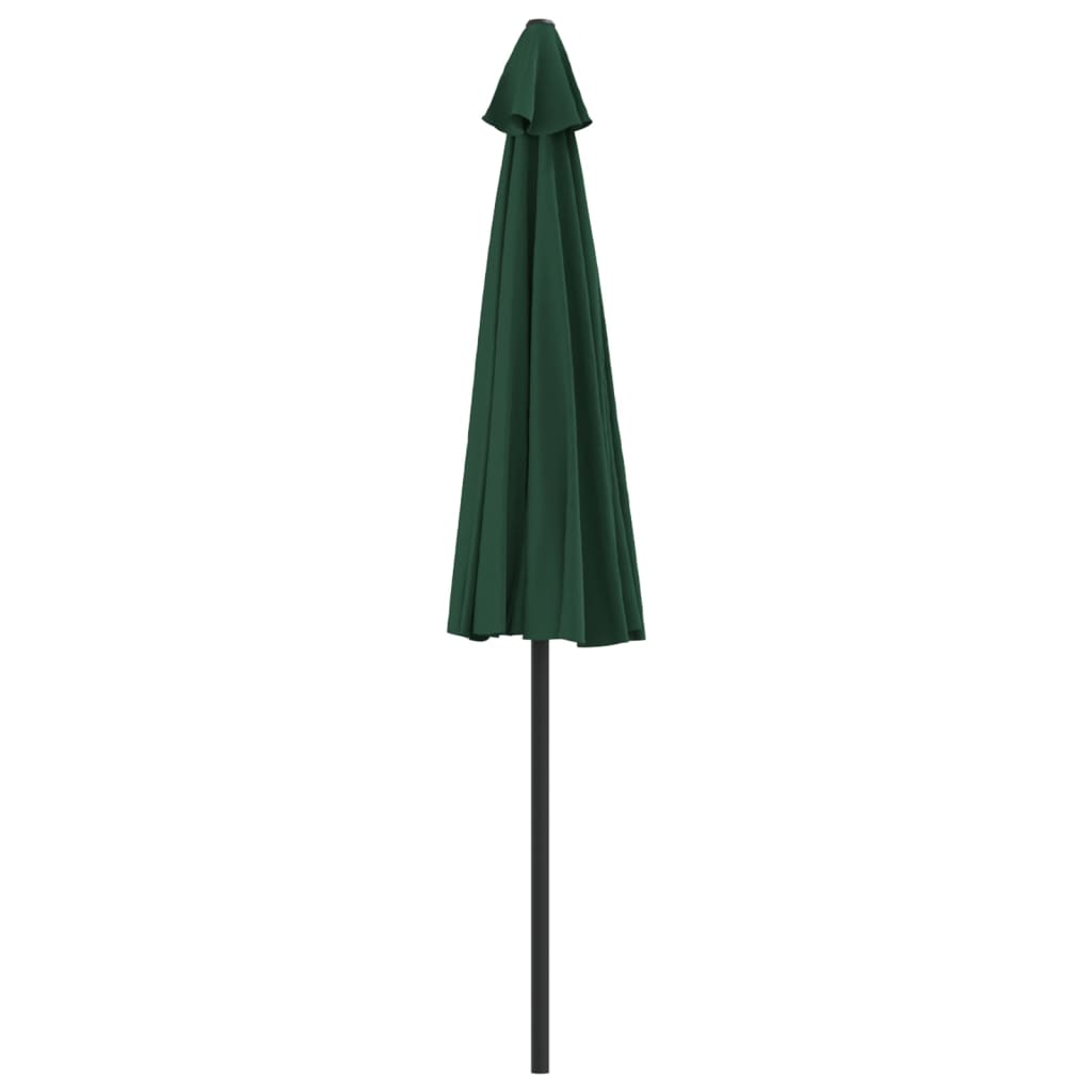 Balkon-Sonnenschirm Alu-Mast Bordeauxrot 270x144x222cm Halbrund