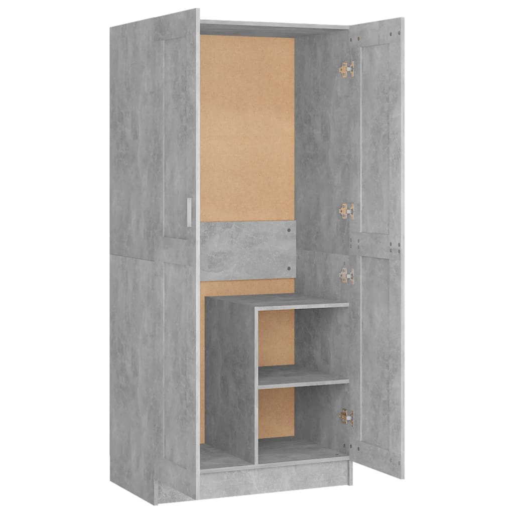 Kleiderschrank Weiß 82,5x51,5x180 cm Holzwerkstoff