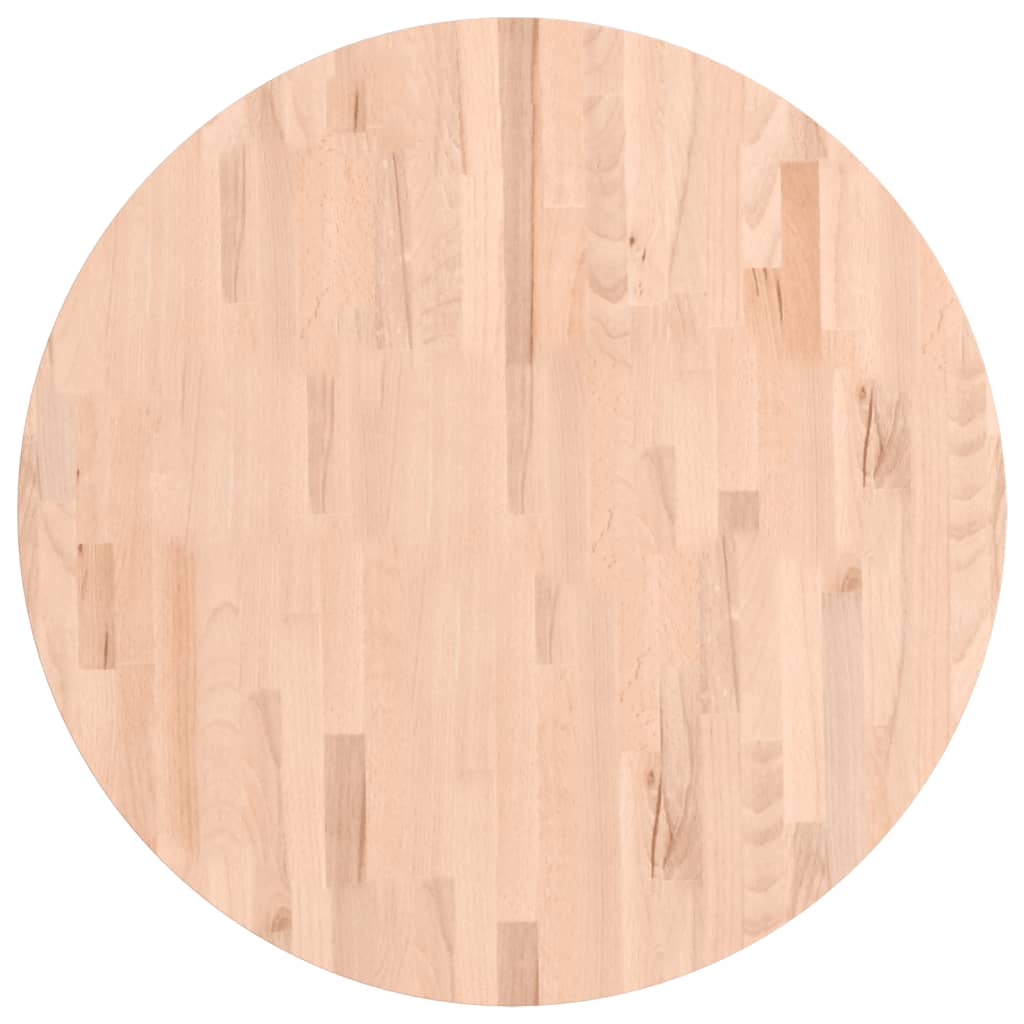 Tischplatte Ø30x1,5 cm Rund Massivholz Buche
