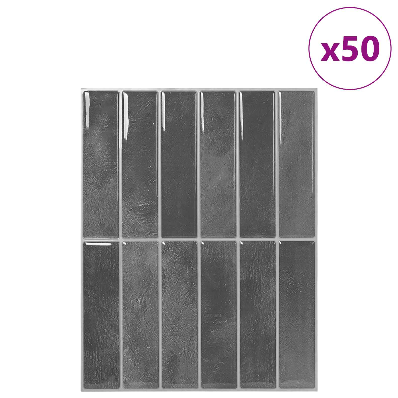 Rechteckige Fliese 10 pcs Dunkelgrün 29 x 23 x 0,08 cm
