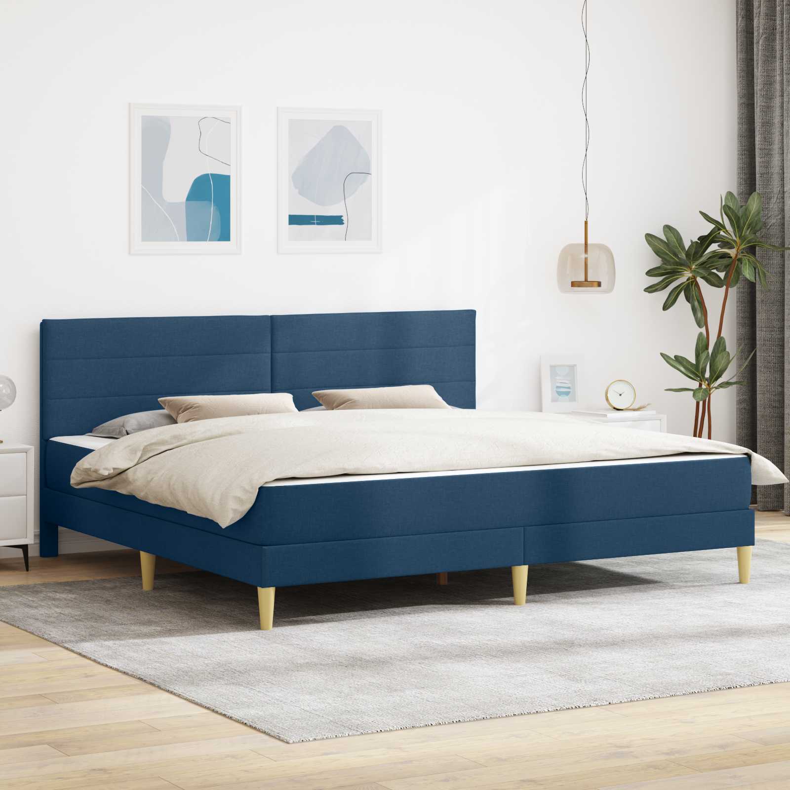 Bettrahmen Hellgrau 80 x 200 cm Polyester