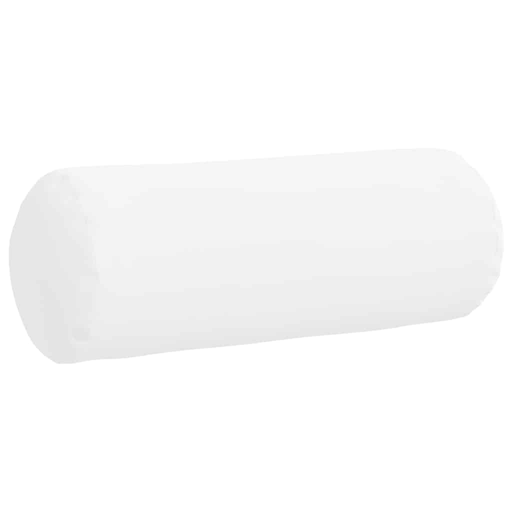Bolsterkissen 2 Stück Hellgrau Ø 15 x 40 cm Stoff