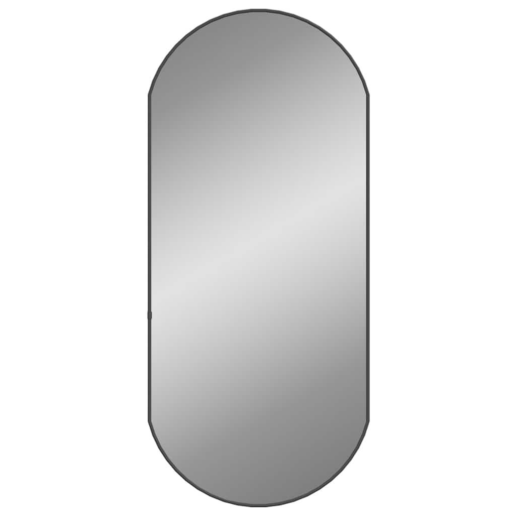 Wandspiegel Silbern 50x20 cm Oval