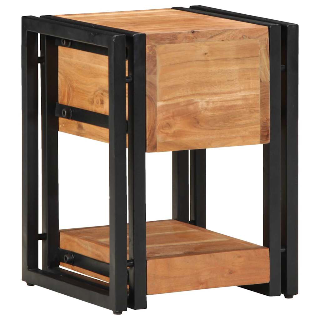 Nachttisch 40 x 35 x 50 cm Massives upgecyceltes Holz
