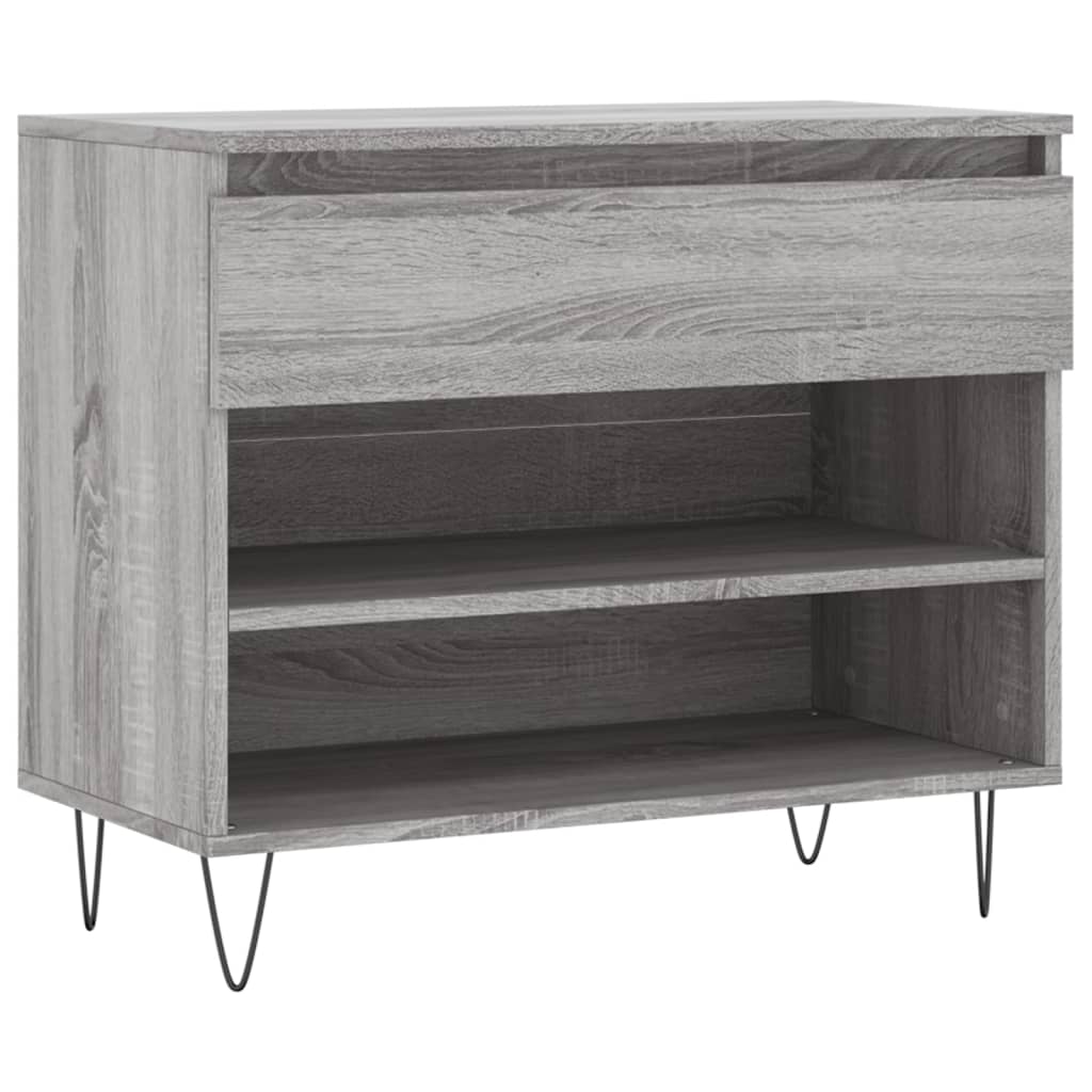 Schuhregal Räuchereiche 70x36x60 cm Holzwerkstoff